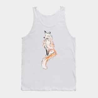 Fox - oil painting Tank Top